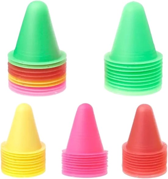 Trainingskegels - Markeerbekers - Sport Training - Stapelbaar Ontwerp - 10 Stuks - Roze — afbeelding 3