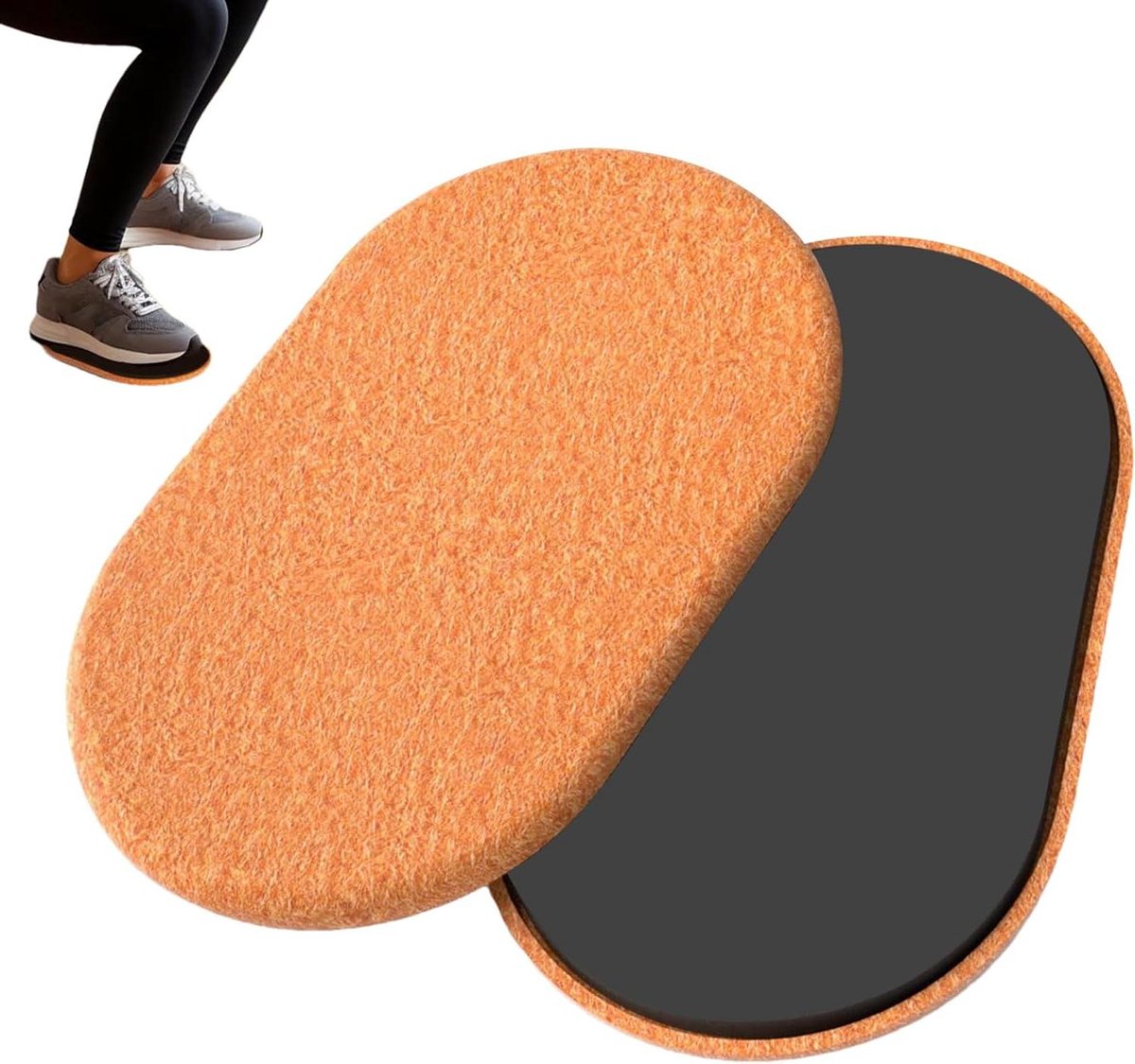 Oefening Core Sliders - Fitness Schijven - Krachttraining Thuis - Gladde Beweging - 24 cm - Grijs