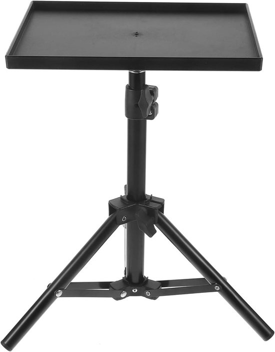 Verstelbaar projector statief zwart – beamerhouder voor vloer en bureau, stevig en flexibel voor presentaties