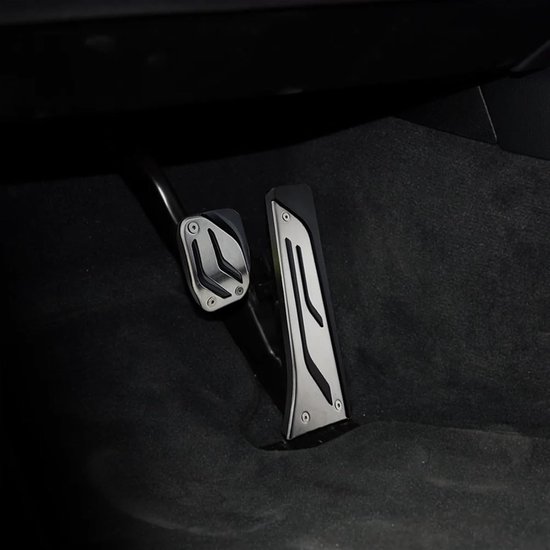 Pedaalhoezen Auto - Gaspedaal Rempedaal - Veiliger Rijden - Antislip Ontwerp - Roestvrij Staal - Zwart — afbeelding 2