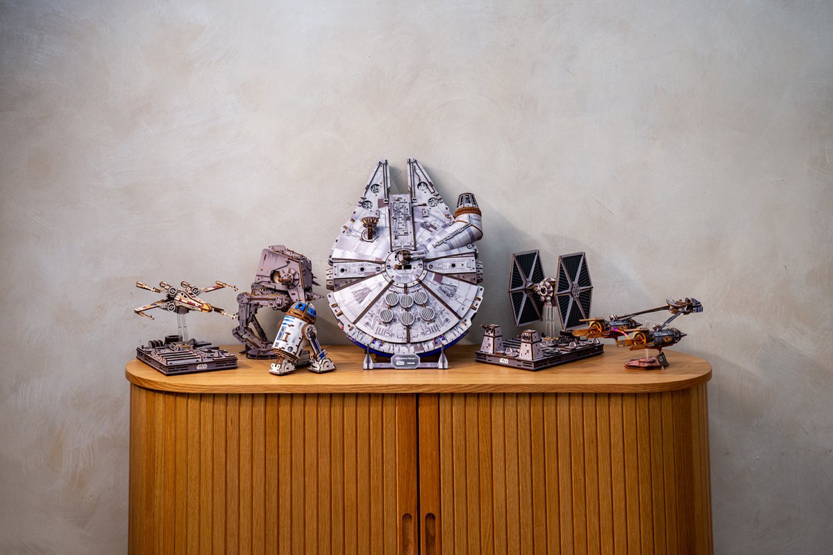 UGEARS 3D Modelbouw - Anakin Skywalker's Podracer - Star Wars - Mechanisch Bouwpakket Hout - Educatief Speelgoed — afbeelding 8