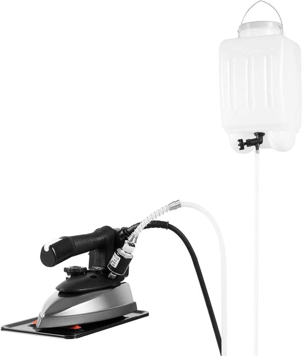 Stoomstrijkijzer Set - Kledingstomer Persmachine - Professioneel Strijken - Grote Watertank - 3L Capaciteit - Zilver Zwart