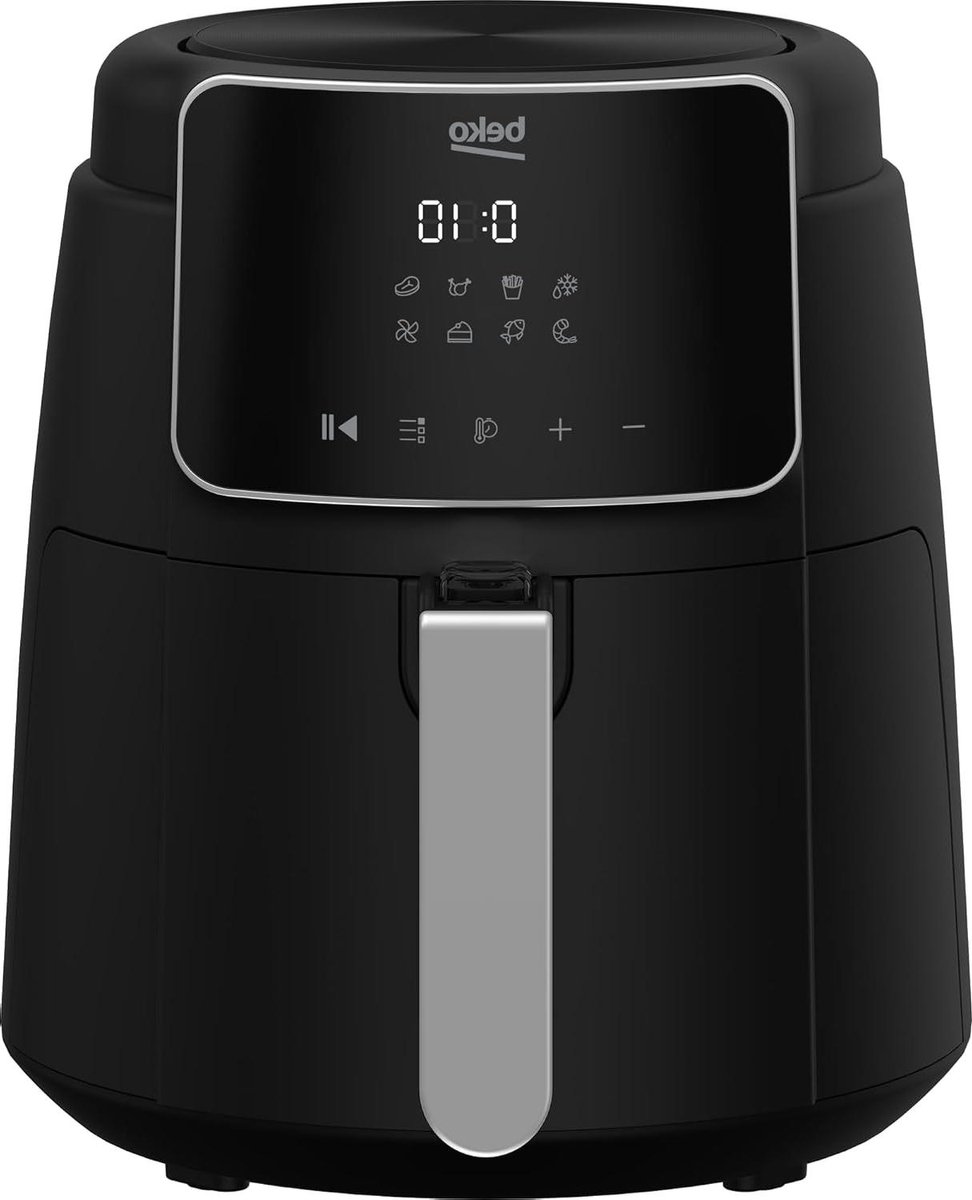 Digitale Luchtfriteuse - Heteluchtoven - Gezond Koken - 8 Kookprogramma's - 47 Liter - Zwart
