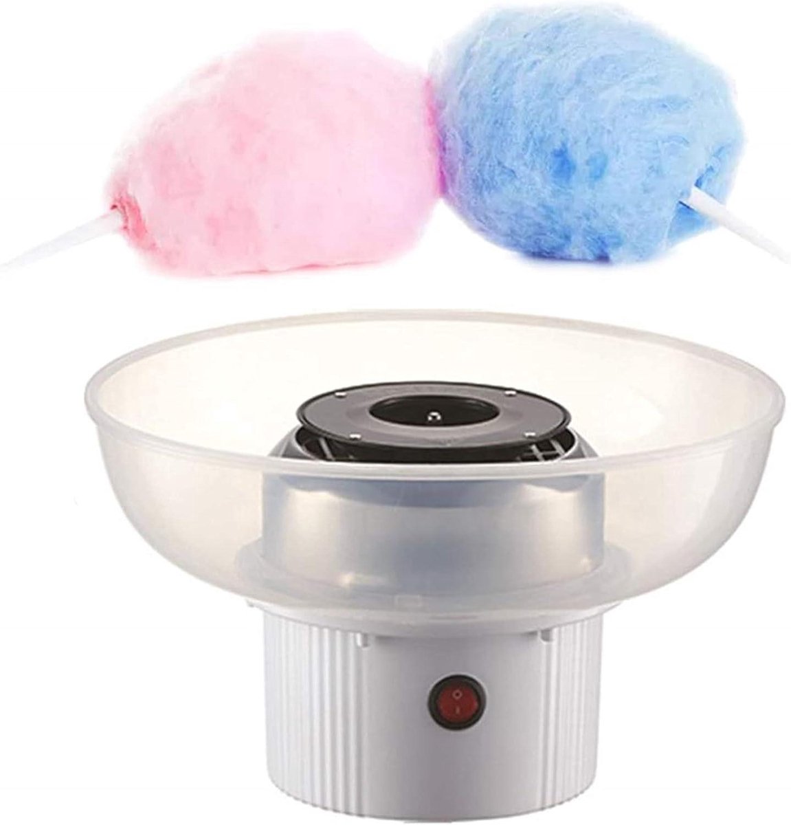 Suikerspinmachine Elektrisch - Automatische Machine - Feestjes Thuis - Snelle Bereiding - 400W Vermogen - Wit