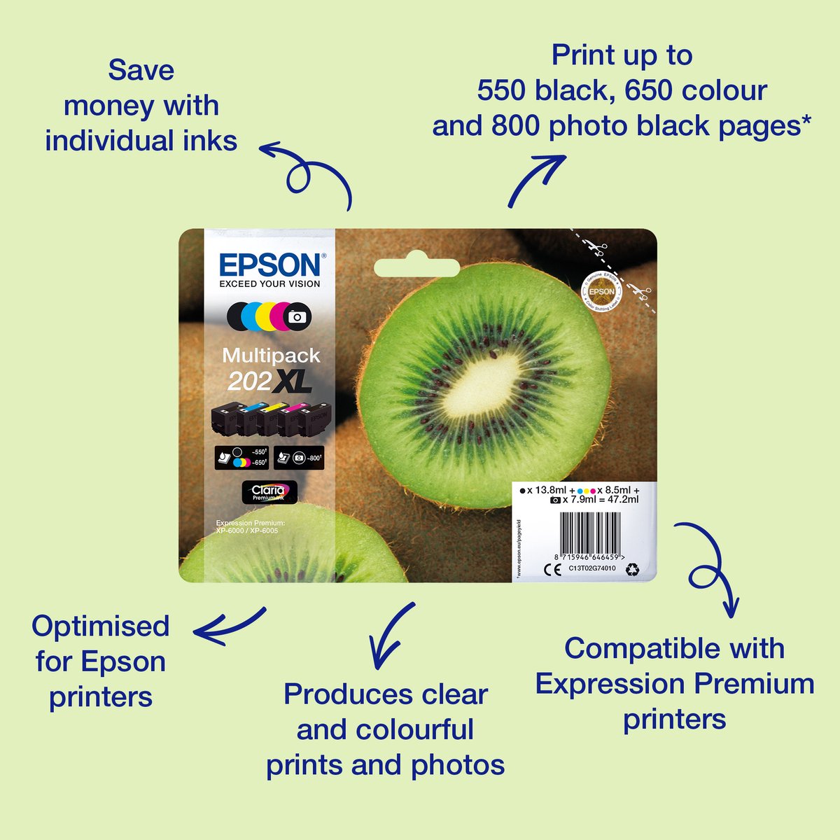 Bol.com Epson 202XL - Inktcartridge / Multipack aanbieding