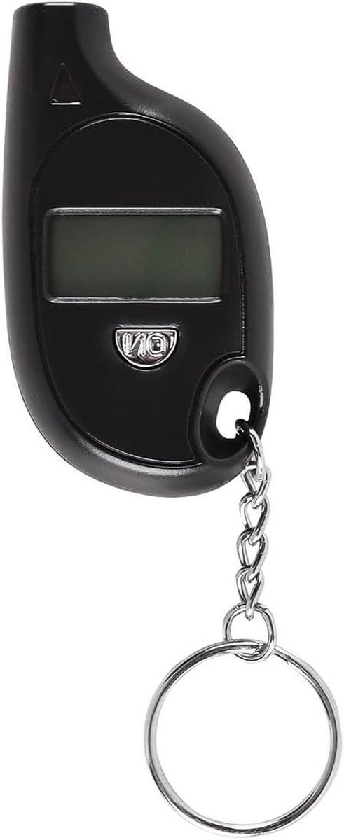 Digitale Bandenspanningsmeter - Bandenmeter LCD - Veilig Rijden - Meet in 4 eenheden - 63 x 30 mm - Zwart