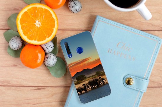Coque Téléphone pour Honor 20 Lite Protection Housse Éléphants