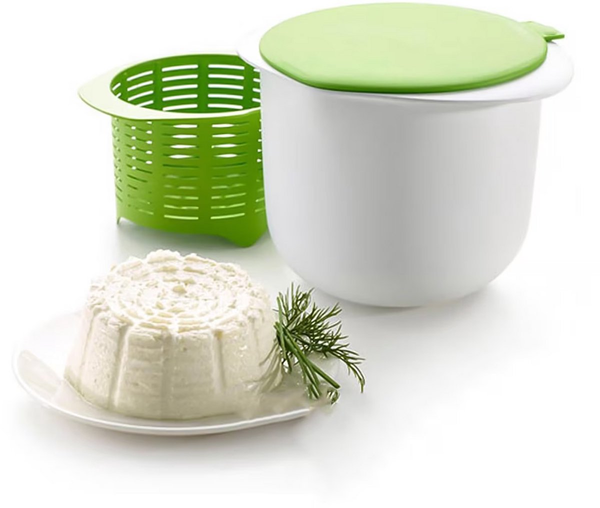 Kaas & Tofu Pers Set met Filter - Groene Cheese Maker Vorm voor Zelfgemaakte Kaas en Tofu