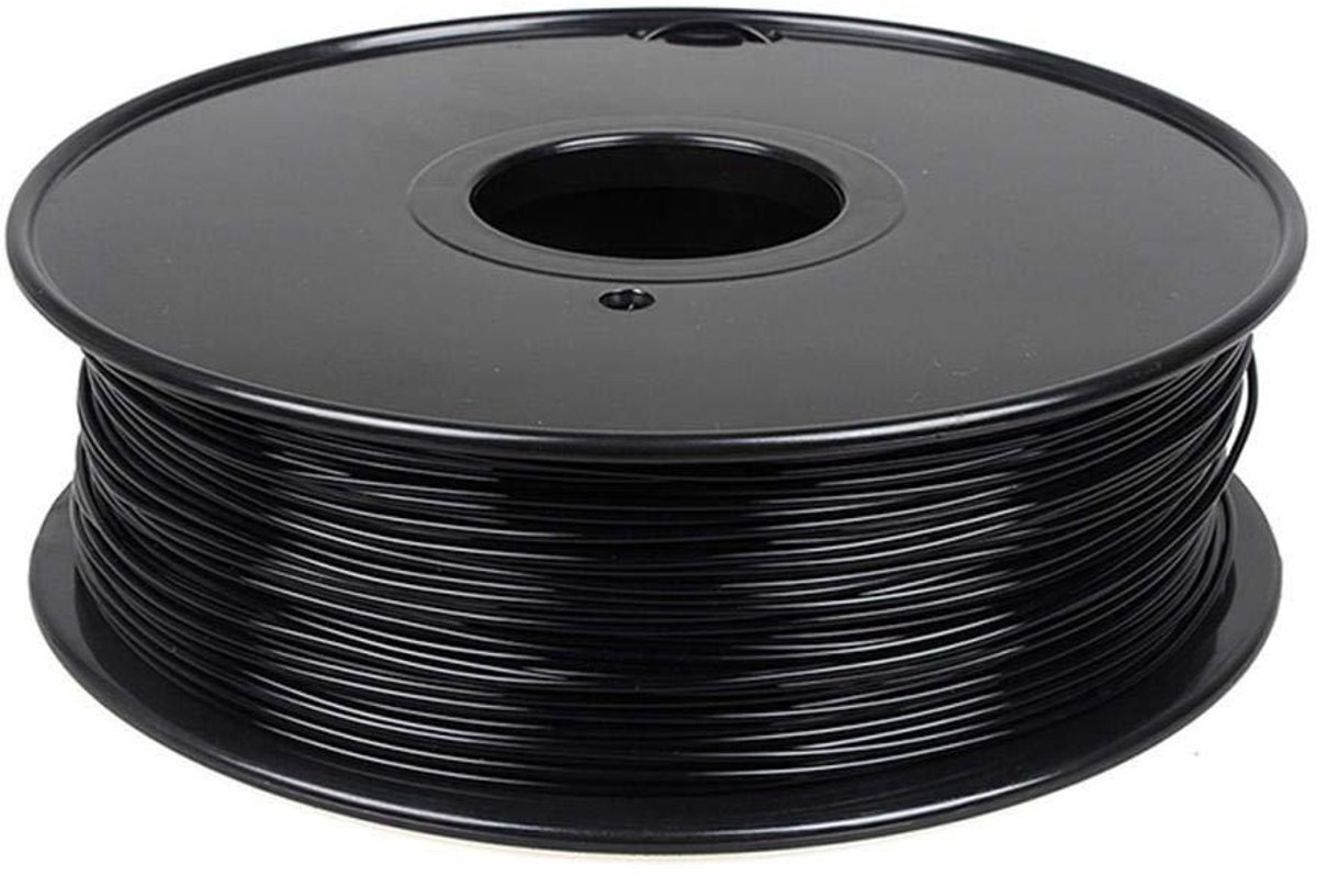 3D Printer Filament - Gloeidraad Spoel - Modelbouw Maken - Hoge Stijfheid - 1.75 mm 1 kg - Zwart