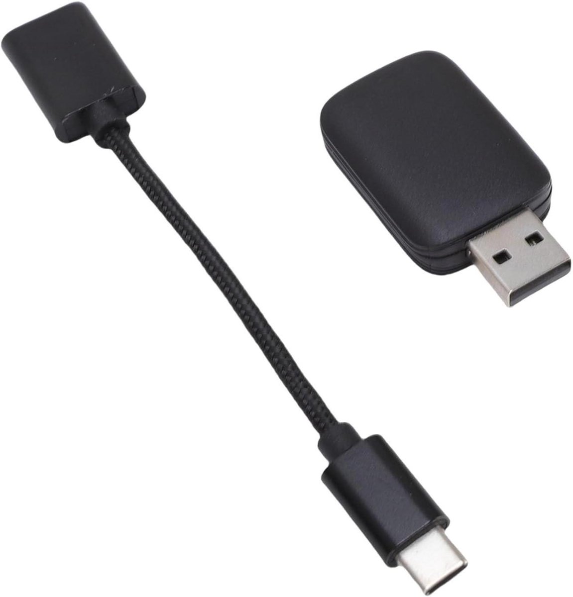 Draadloze Adapter - Auto Dongle - Draadloos Rijden - Wifi 6 Bluetooth - Compact Ontwerp - Zwart