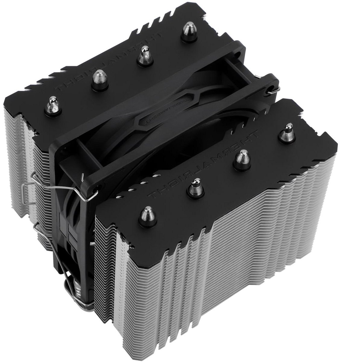 CPU Koeler - Processor Koeling - Computer Onderdelen - Dubbele Toren - 110 mm Hoog - Mat Zwart