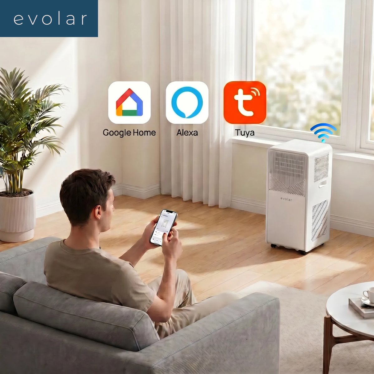Evolar Mobiele Smart Airco 9000 BTU thumbnail 6