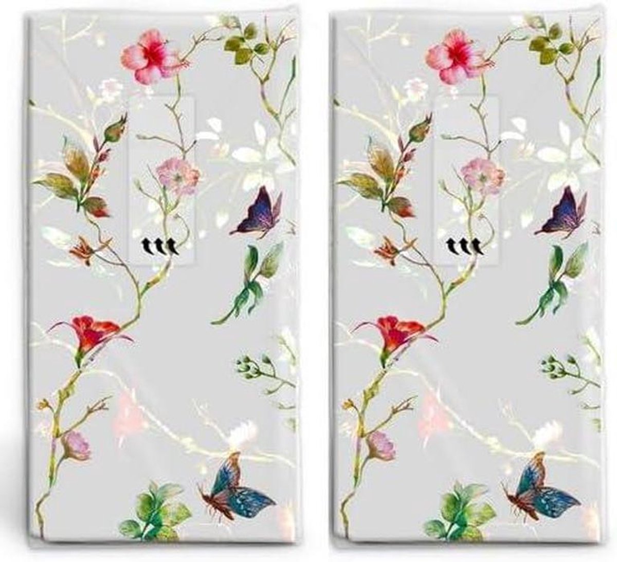 Zakdoeken met motief - Papieren zakdoekjes - Kleine attentie - Hoge kwaliteitsnormen - 20 stuks - Bloemenprint