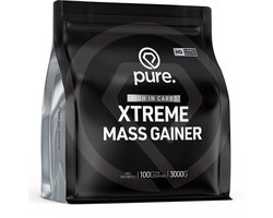Pure. Xtreme Mass Gainer - Chocolade - 3000g - eiwit - koolhydraten - gewichtstoename - weightgainer