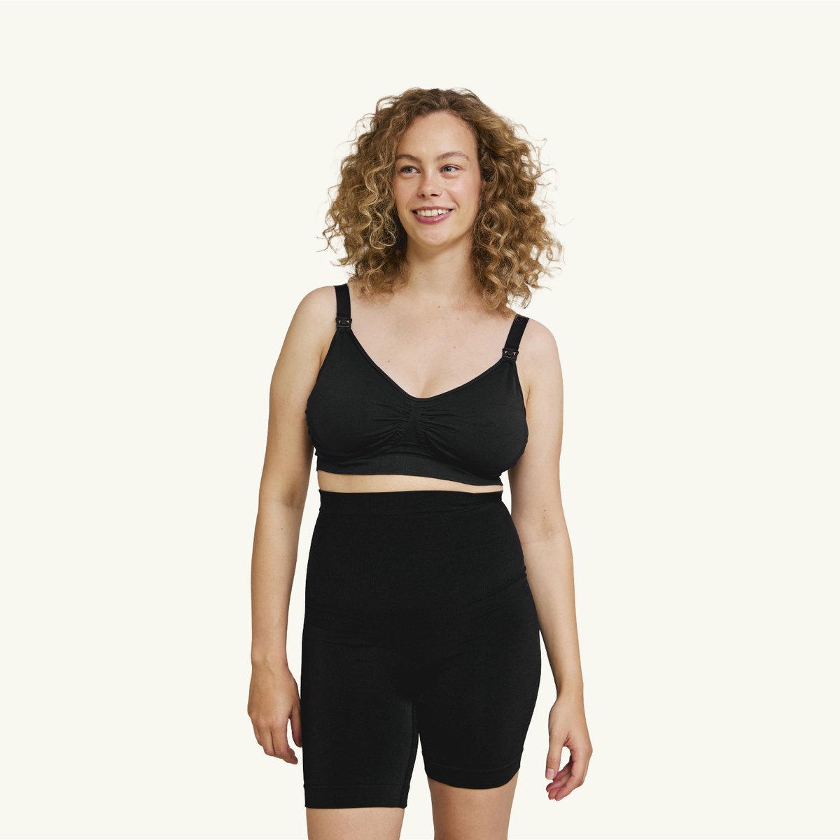 Carriwell Post Partum Shapewear Short – Corrigerende Short na Bevalling – Naadloos – Zwart –