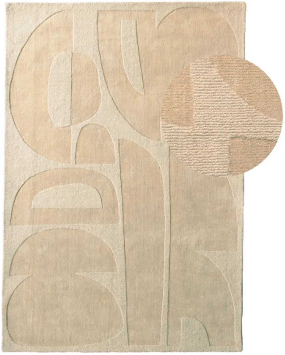 by fonQ Reform Vloerkleed - Sand - Rechthoekig - 160 x 230 cm
