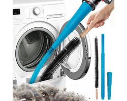 Reinigingsset geschikt voor drogerventilatie - 80 cm Flexibele Vacuüm Slang - Pluis Verwijderaar - Flexibele spleetzuigmond - Efficiënte Reiniging - voor Wasruimte en Huisonderhoud