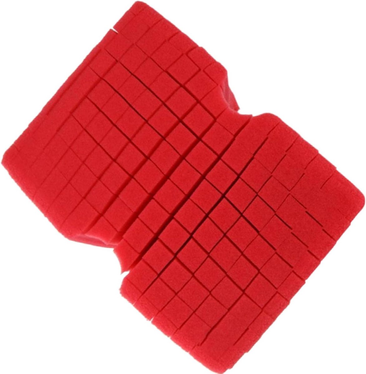 Autowasspons - Reinigingsborstel - Voertuig reinigen - Ergonomische handgreep - 1 stuk - Rood