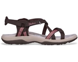 Skechers Chocolade Reggae Slim Sun Array Sandalen