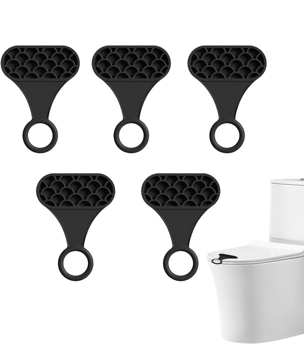 Toiletbrilhouder Clip - Toiletdeksel Lifter - Hygiënisch Gebruik - Zelfklevend Ontwerp - 5 Delig - Meerdere Kleuren