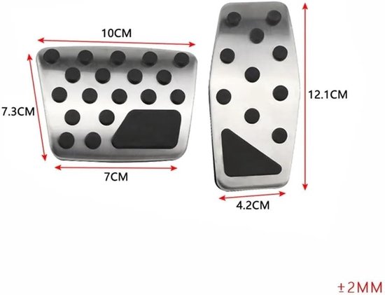 Auto Pedaalhoezen - Gasrem Pedaal - Verbeter Rijervaring - Antislip Oppervlak - Set van 2 - Zwart — afbeelding 5