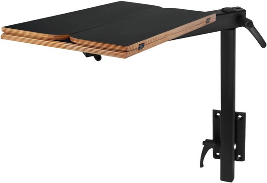 Allero Opklapbare Tafel - Opklaptafel - Campingtafel - Draaibaar - Ruimtebesparend - Caravan - Boot - Camper - Zwart - 59,5x58 CM — afbeelding 4