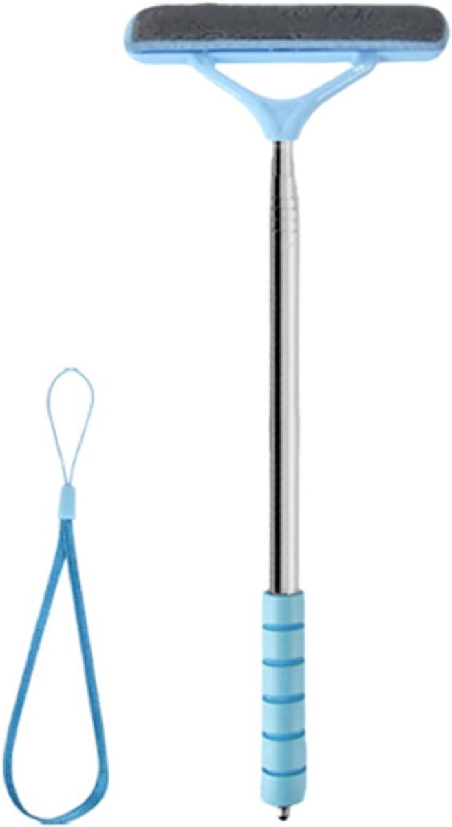 Voorruitreiniger - Glaswasser - Ramen Zemen - Intrekbare steel - 52-103 cm - Blauw