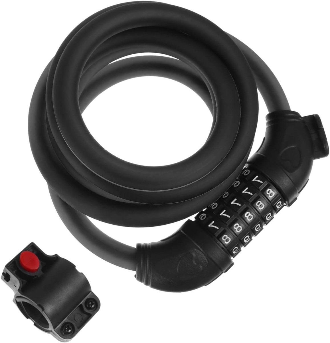 Fiets Ketting - Beveiliging Sluiting - Fiets Beveiligen - Sleutelloos Cijferslot - 180 cm - Zwart