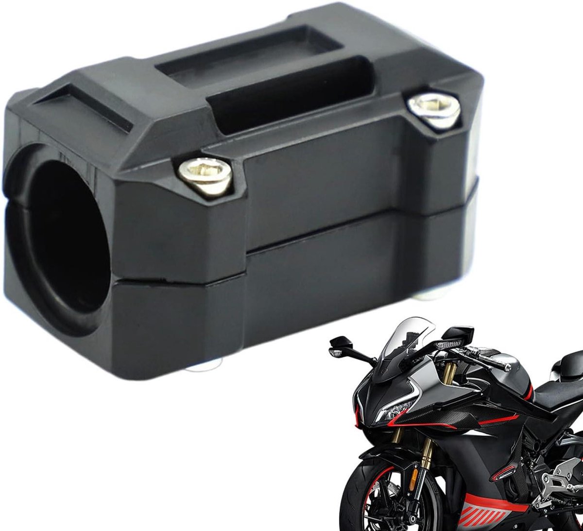 Motorfiets Beschermer - Valblok Motor - Motor Beschermen - Energie-dissiperend Kern - 22-28mm - Zwart