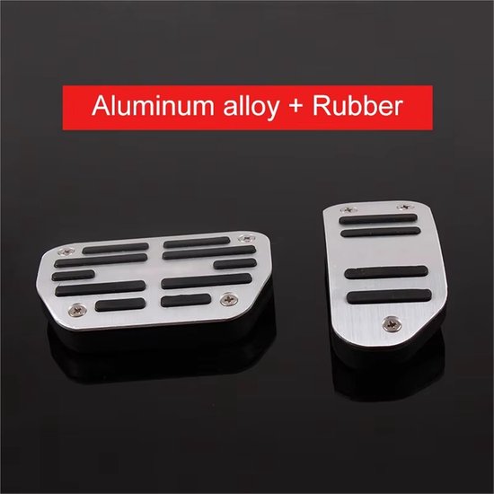 Pedaal Covers - Auto Accessoires - Verbeterde Controle - Aluminium Constructie - 1 x 1 x 1 cm - Zilver — afbeelding 4