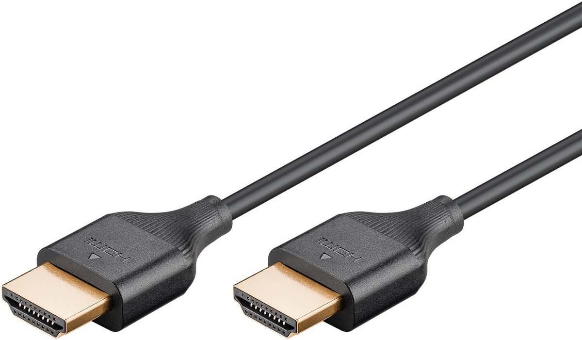 Goobay Slim HDMI™ High Speed Cable with Ethernet 1 m
