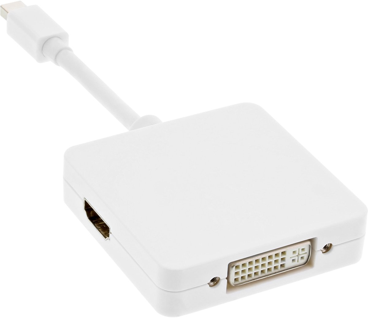 InLine® Mini DisplayPort naar HDMI/DVI/DisplayPort-adapterkabel, wit