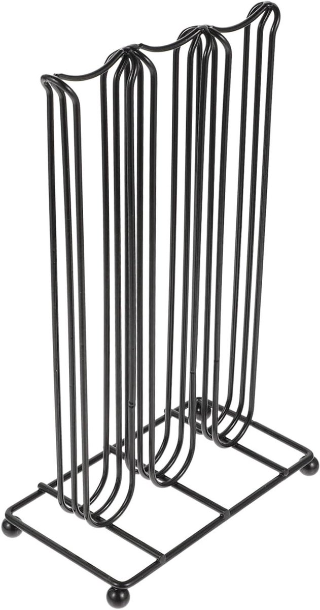 Koffiecapsule Houder - Capsule Organizer - Koffie Bewaren - Ruimte voor 42 Capsules - 16.5 cm Breed - Zwart