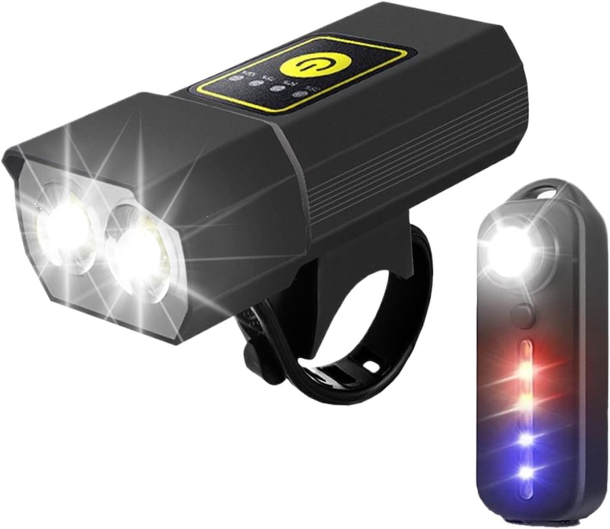 VHV - Fiets voorlicht - LED fietslamp - oplaadbare koplamp USB oplaadbaar - voor stadsfiets, racefiets en mountainbike