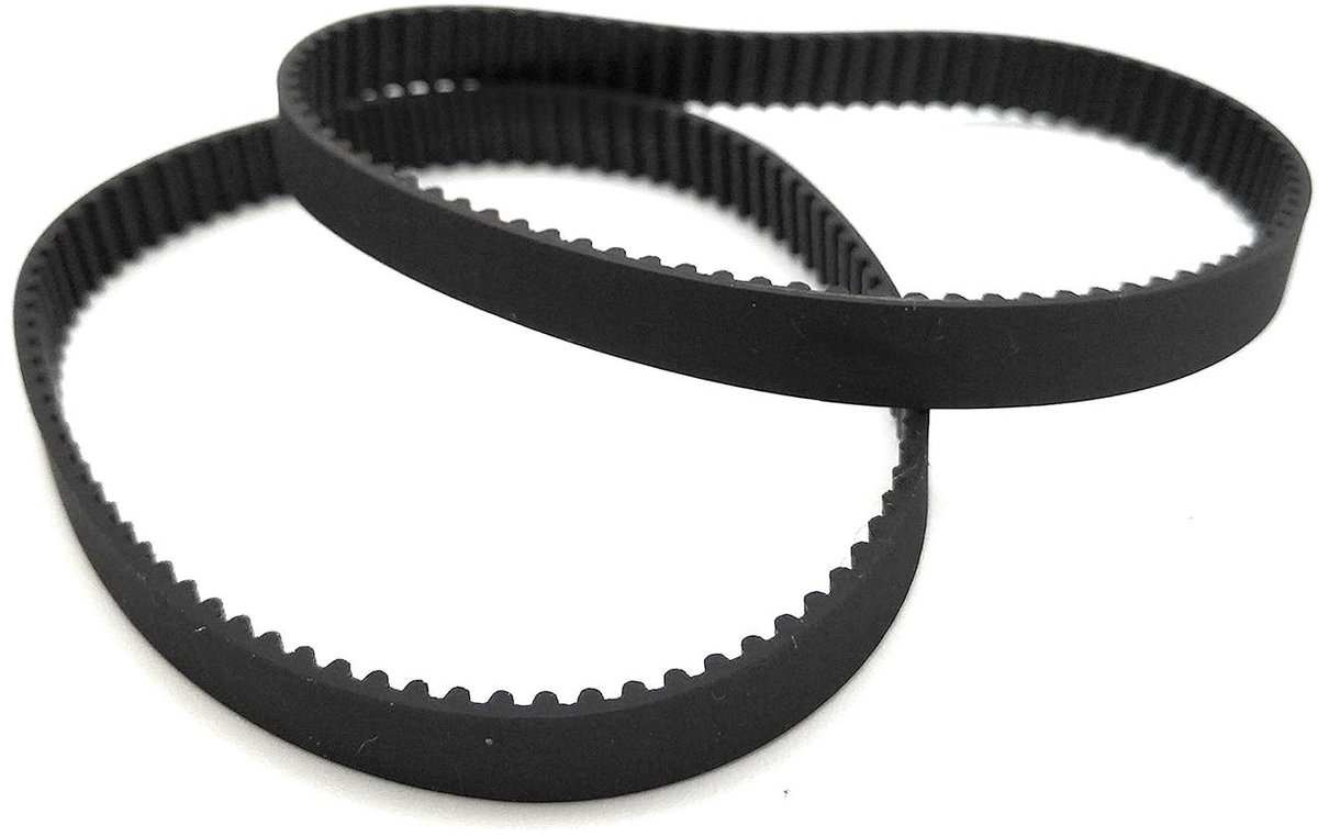 Gesloten Tandriem - GT2 Riem - 3D Printer Onderdeel - Glasvezel Kern - 10mm Breed 558mm - Zwart