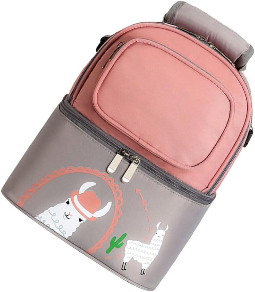 Mochila para Pañales - Bolso de Maternidad Bolso de Bebé - Organizar Suministros - Gran Capacidad - 30x24CM - Rosa