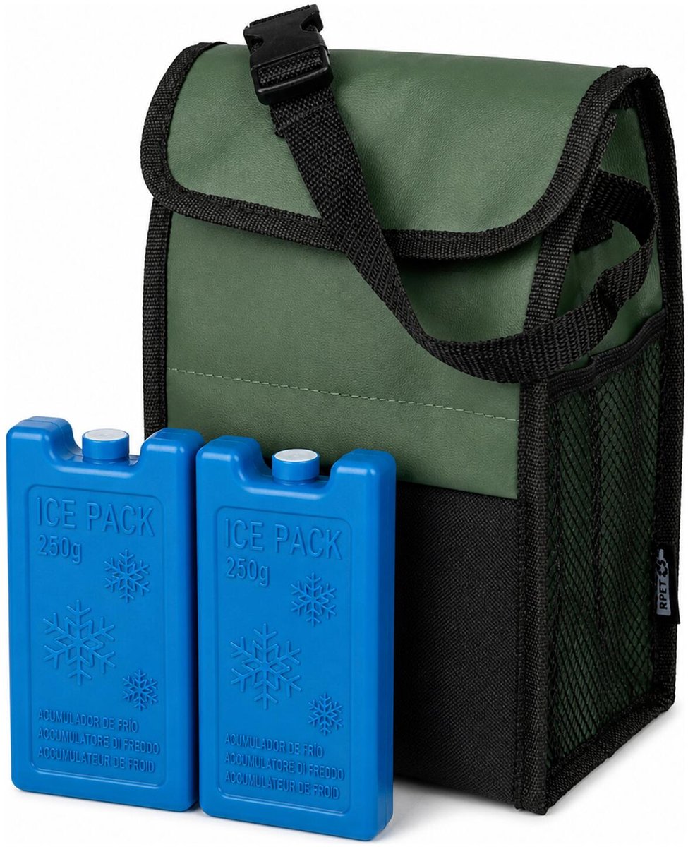 Impression Koeltas Eira - groen - lunchpakket / drankjes - 5 liter - incl 2x koelelement