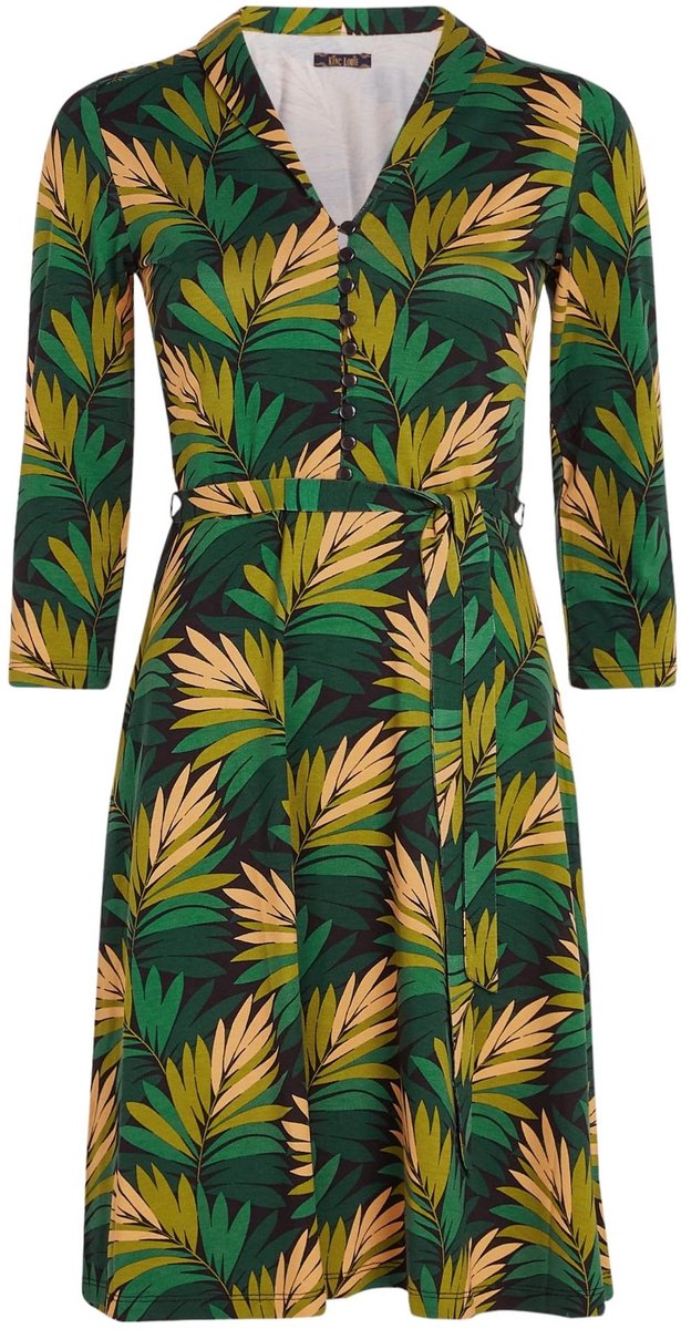 aladdien - Damesjurk - Bloemenprint - Elegante pasvorm - EcoVero - Duurzaam - Geschikt voor elke gelegenheid - Model Emmy Dress Ornette