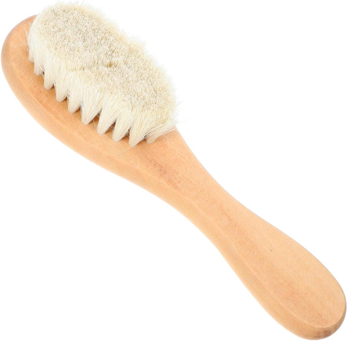 Kleding Borstel - Vlekkenborstel Wasborstel - Vlekken Verwijderen - Zachte Geitenharen - 15.5 cm - Bruin
