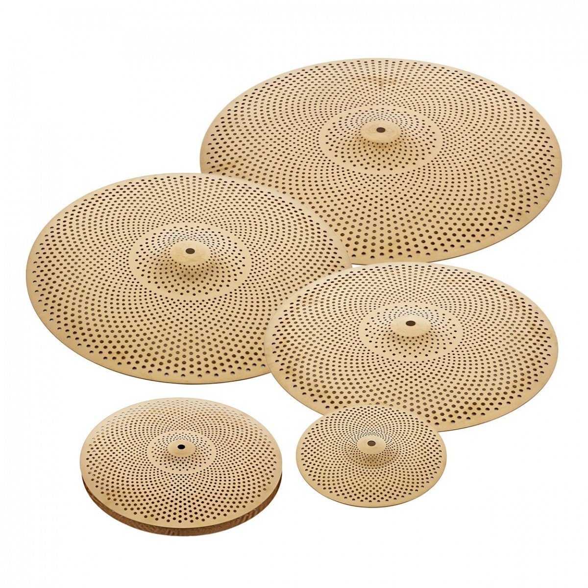 5 stuks laag volume bekkenpak van Gear4music, Gold