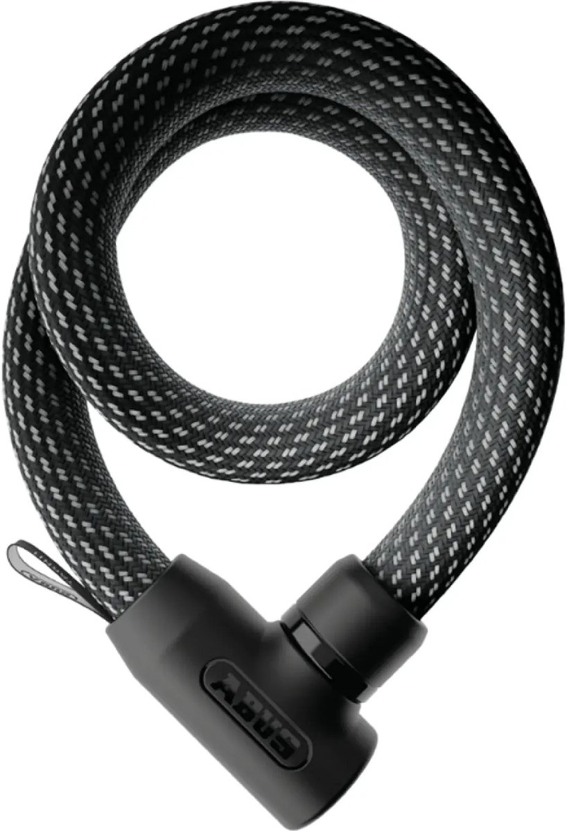 Fietsslot ABUS Textiel-kettingslot - YARNIT™ 4004K - Security level 7 - zwart - 110 cm - Geschikt voor elektrische fietsen en stadsfietsen - lichtgewicht - slechts 0,88 kg
