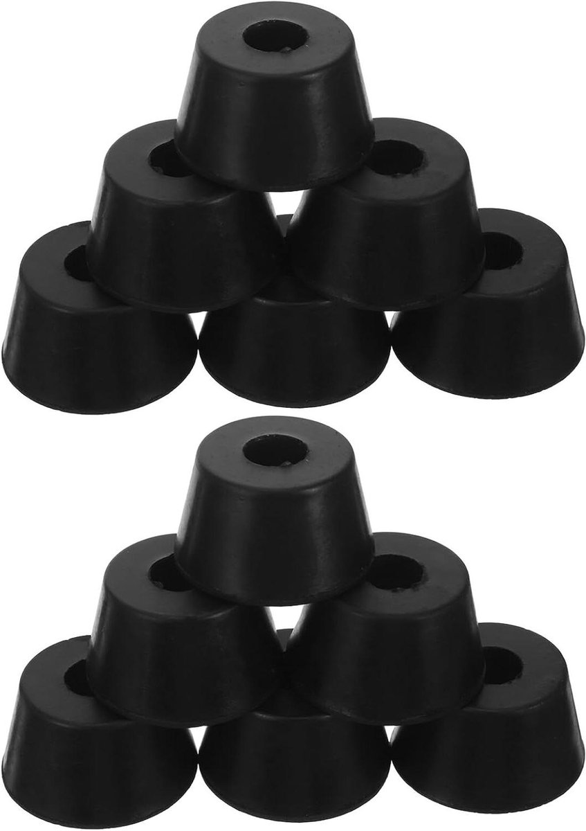 Luidspreker Isolatiepads - Trillingsdempers Audio - Geluidskwaliteit Verbeteren - Antislip Stabiliteit - 3.80 x 2.90 x 2.20 cm - Zwart