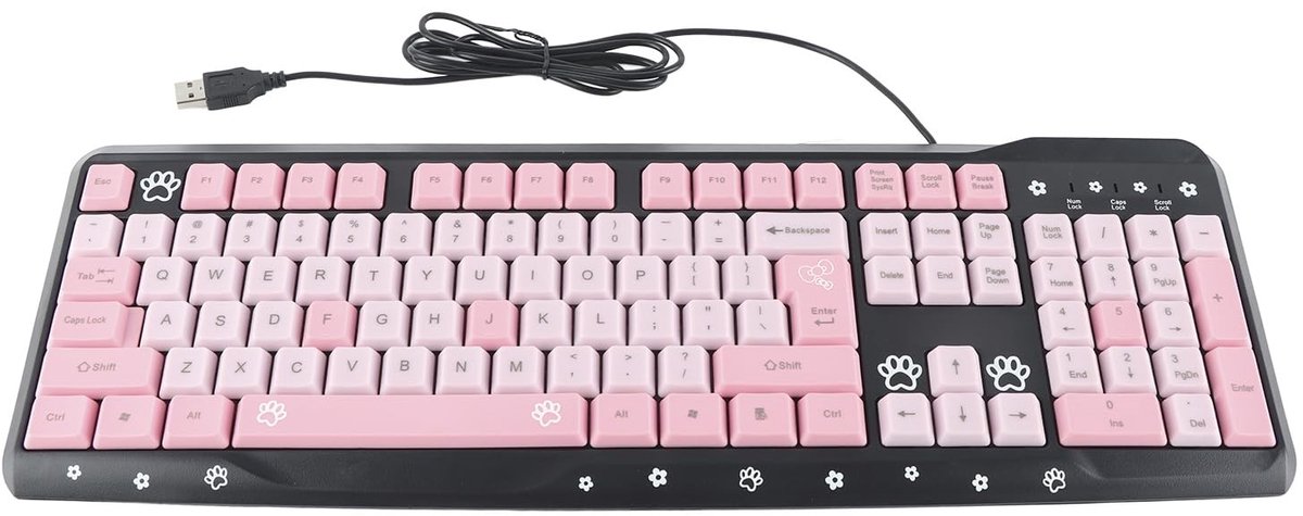 Sanrio USB Keyboard - Ultra Dunne Roze Toetsenbord voor Laptop en Kantoor