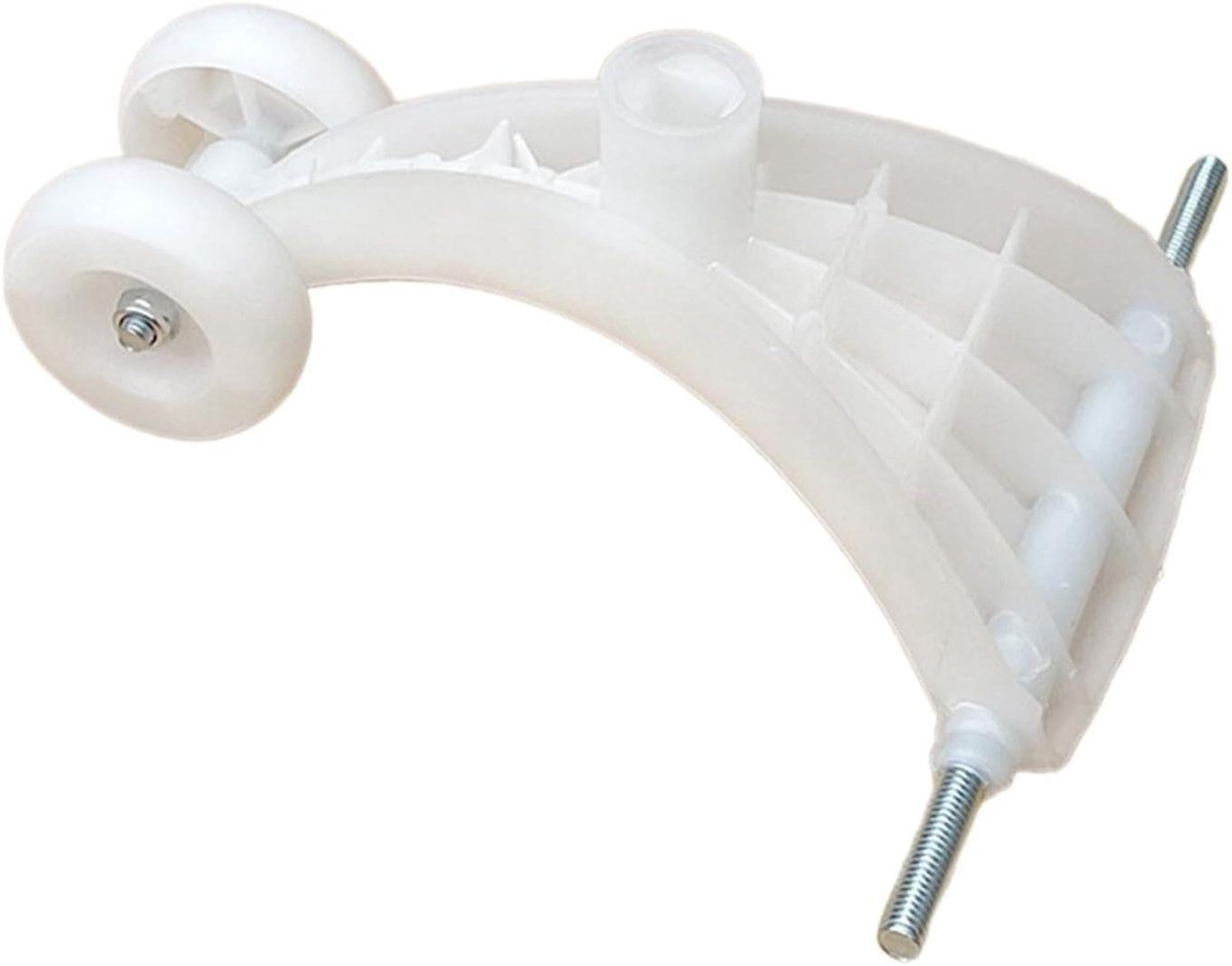 Babyschommelauto Wielonderdelen - Loopauto Onderdelen - Buitenspelen - Slijtvast PP en Metaal - 18x17 cm - Wit