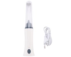 Elektrische handmixer met deksel, geschikt voor het maken van koffie, melkschuim en eieren.