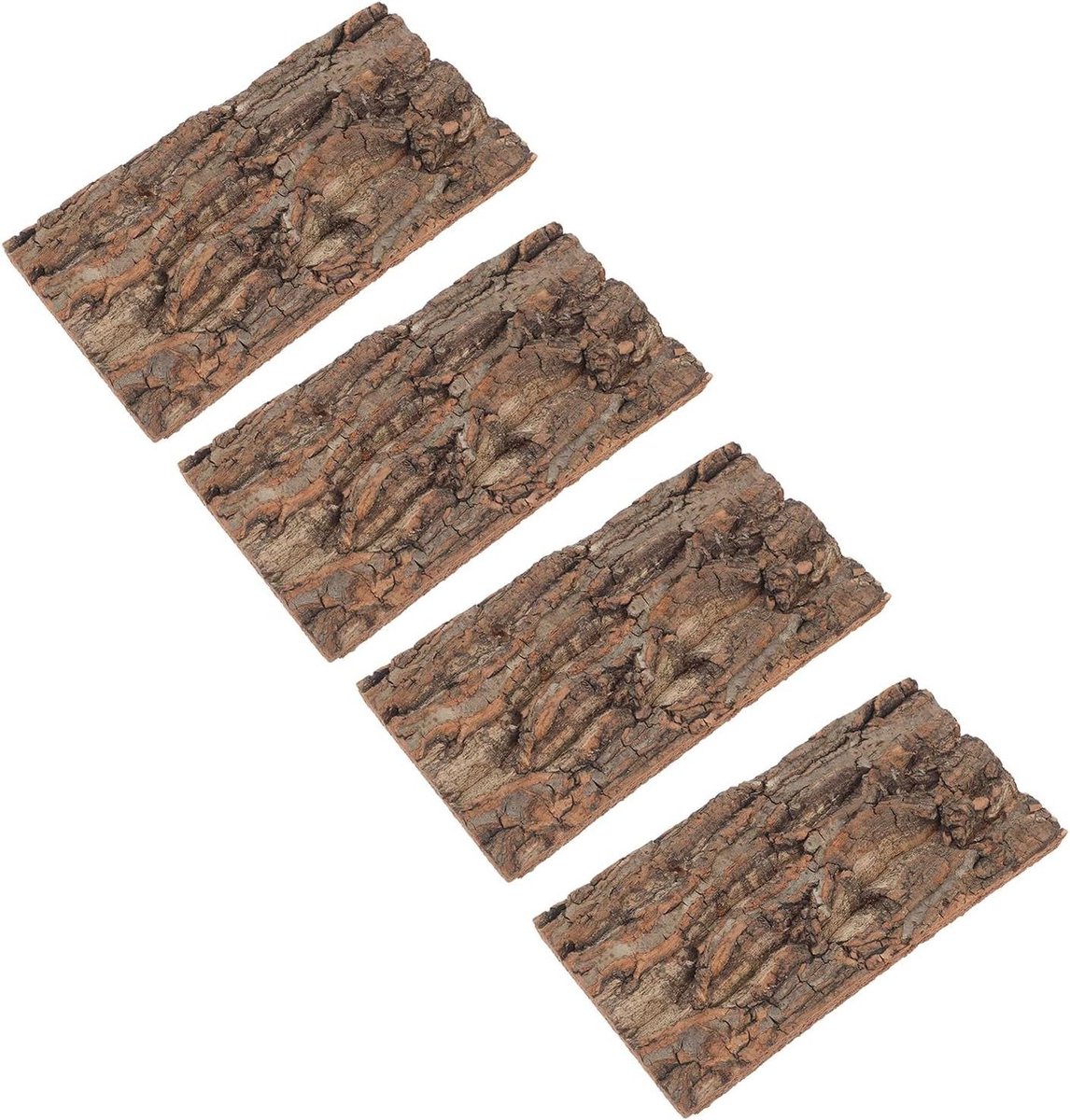 Kurkschors Achtergrond - Boomschors Terrarium Decoratie - Reptielenhabitat Inrichten - Natuurlijk Materiaal - 20 x 10 cm - Lichtbruin