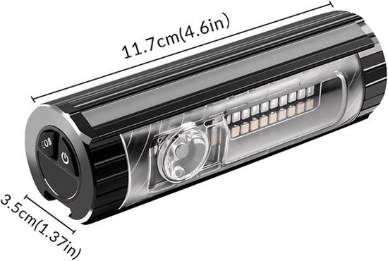 VHV - Fietsverlichting USB-C Oplaadbaar - LED Koplamp Fiets voor Nacht Rijden - magnetische montage - voor Mountainbike, Racefiets, Stadsfiets, E-bike en Woon-Werkverkeer — afbeelding 5