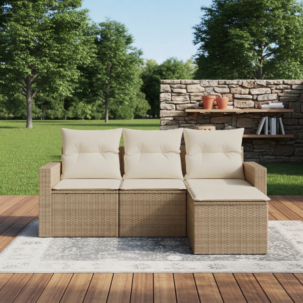 Luxe Modulaire Hoekbank – Beige – Industrohome