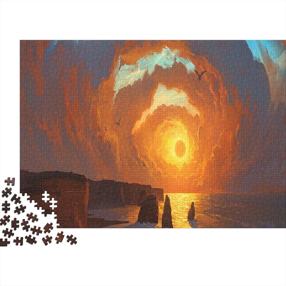 Gepersonaliseerde Fotopuzzel - Eigen Puzzel Maken - Ontspannen Vrije Tijd - Unieke Vormen - 75 x 50 cm - Meerdere Kleuren
