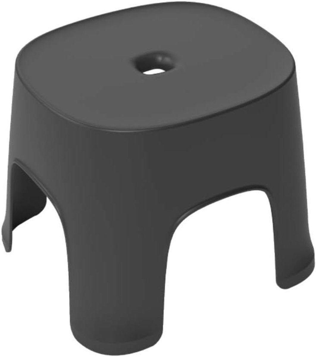 Badkamer Kruk - Douche Krukje - Hygiënisch Werken - Antislip Bodem - 26x23x24cm - Zwart